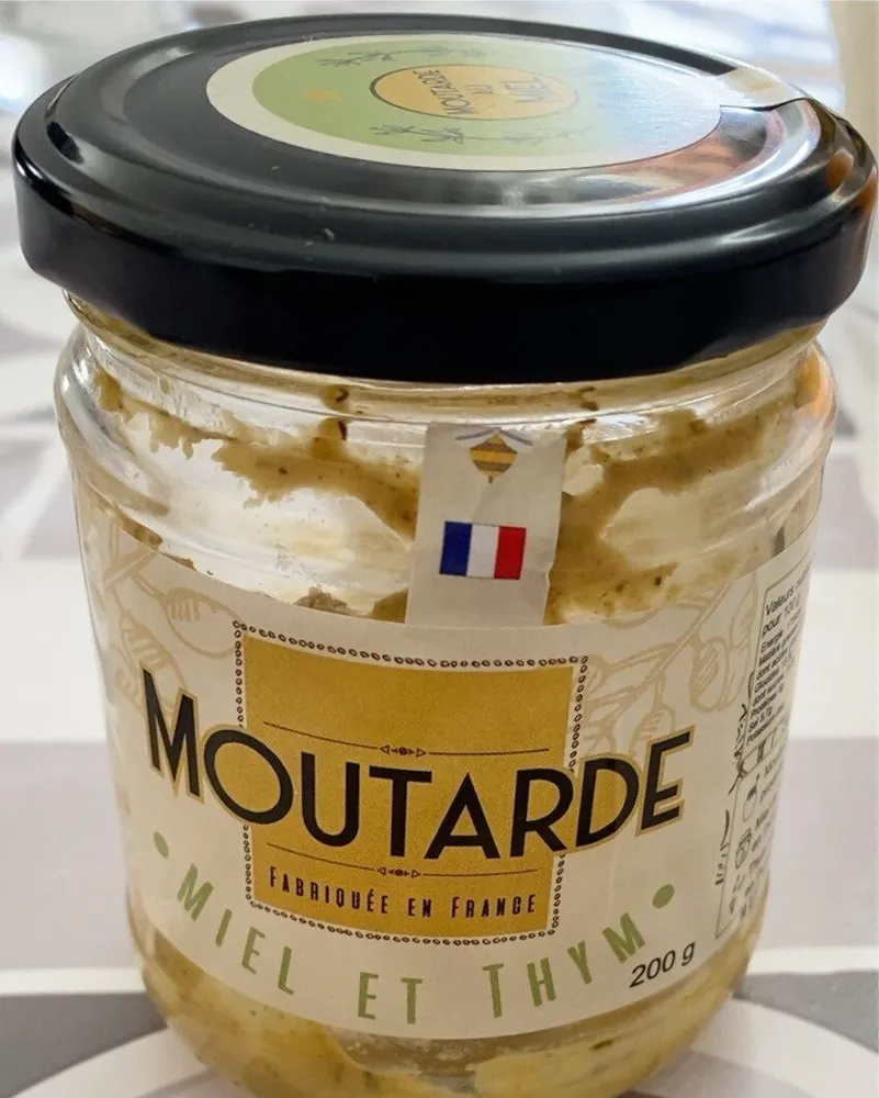 Moutarde miel et thym