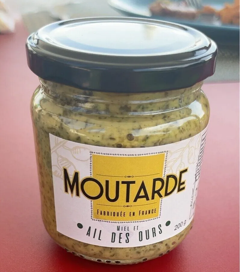 Moutarde miel et ail des ours