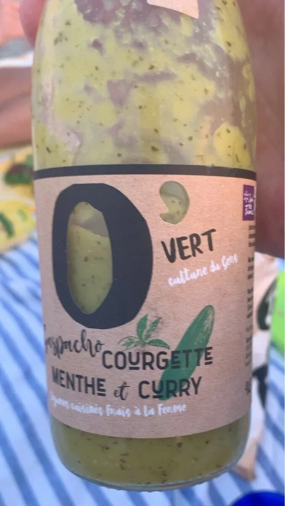 Gaspacho courgette menthe et curry