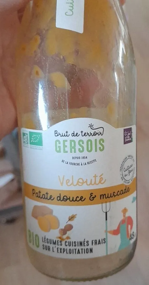Soupe patate douce muscade