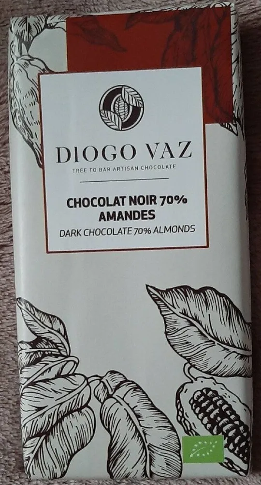 Chocolat noir 70% amandes