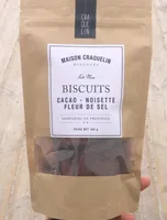 Biscuits cacao - noisette - fleur de sel