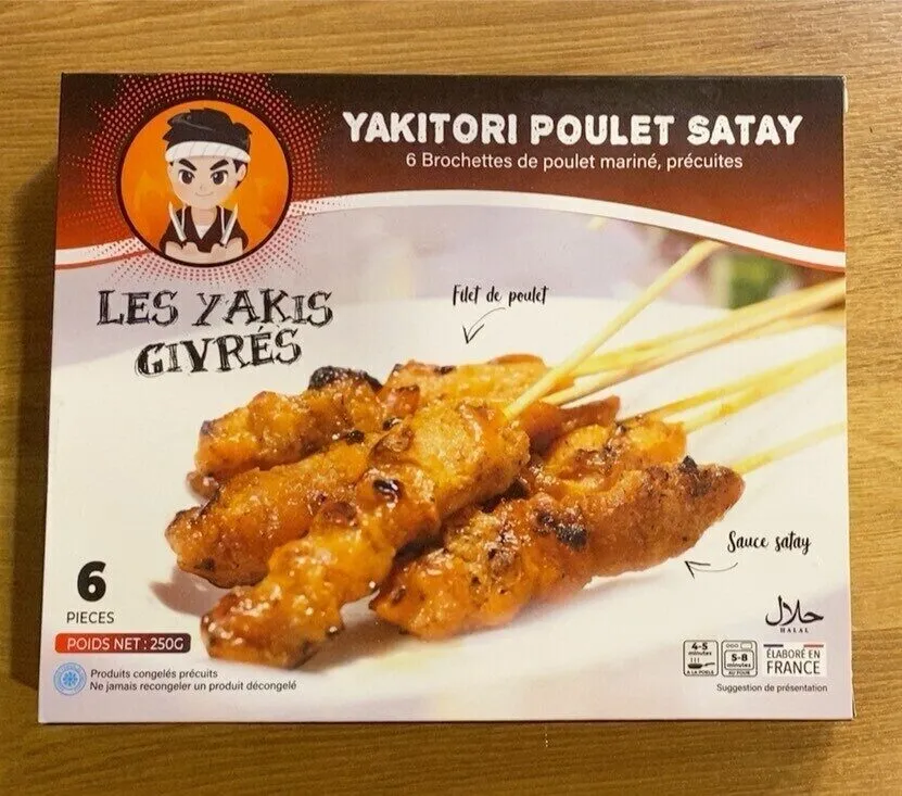 Yakitori poulet satay