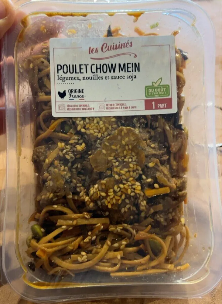 Poulet chow mein