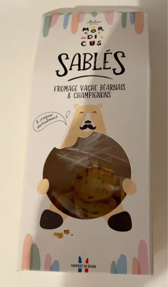 Sablés Fromage vache béarnais & champignons
