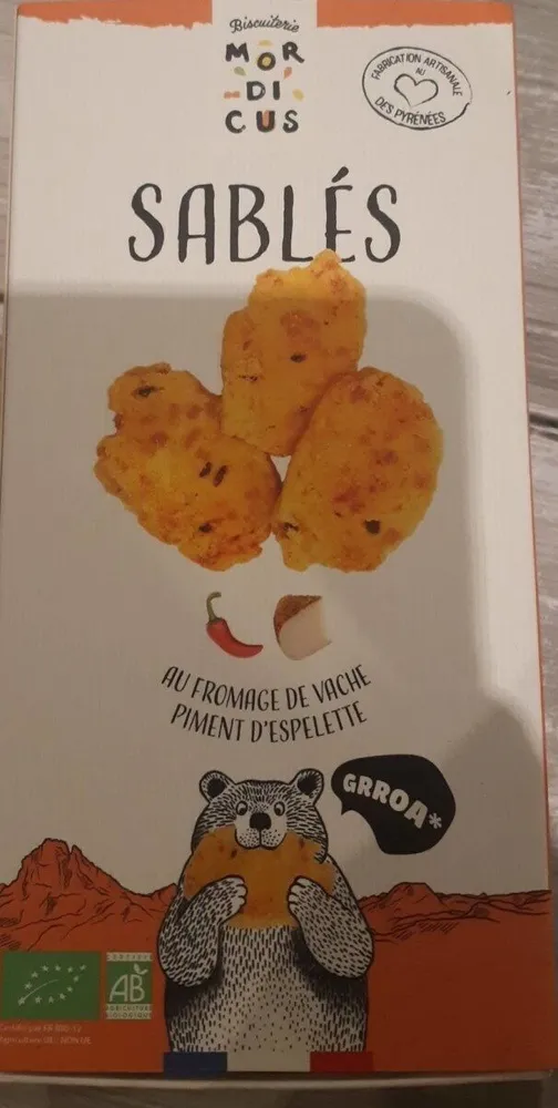 Sablés au fromage de vache et piment d'espelette