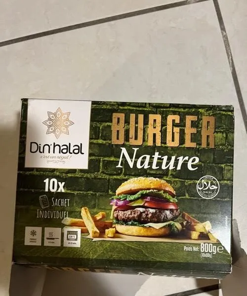 Steak burger nature