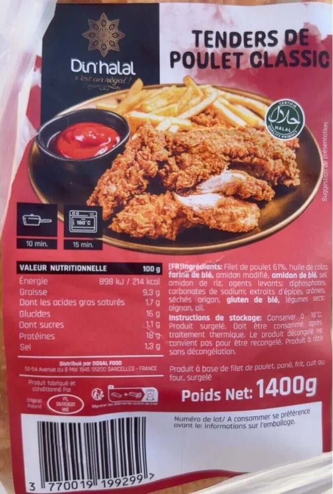 TENDERS DE POULET CLASSIC
