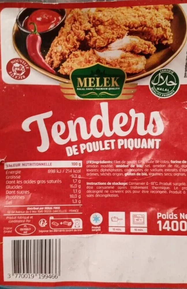 Tenders DE POULET PIQUANT