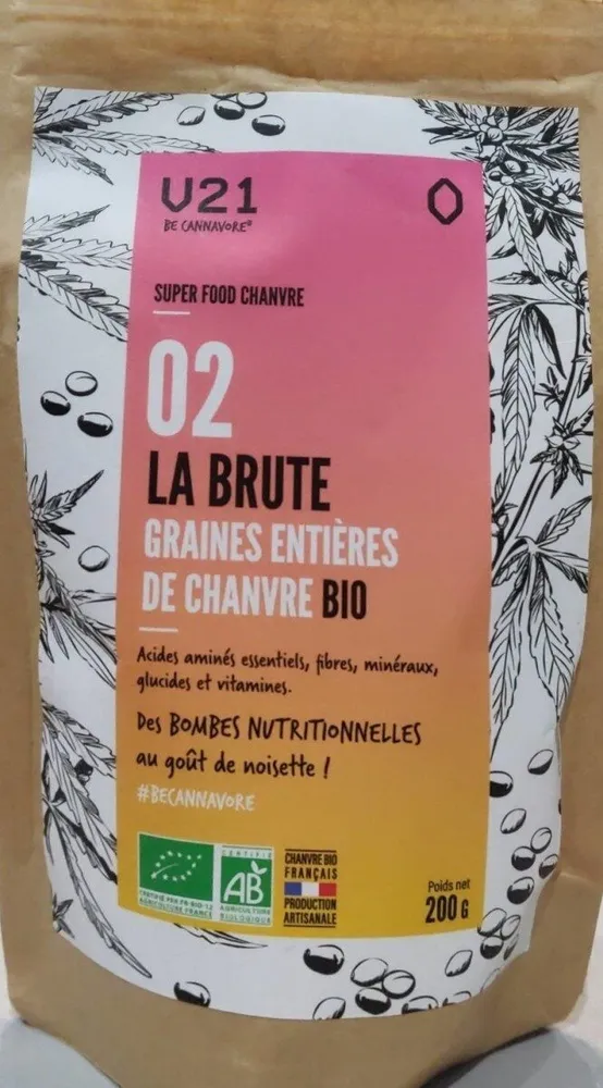 LA BRUTE graines entières de chanvre BIO