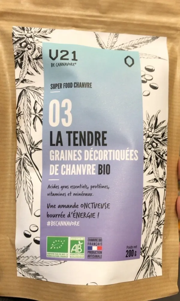 Graines décortiquées de chanvre