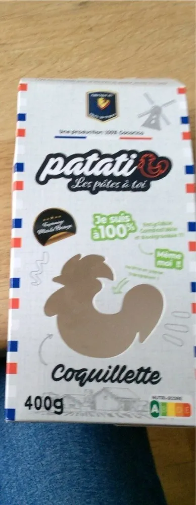 Pates coquillette