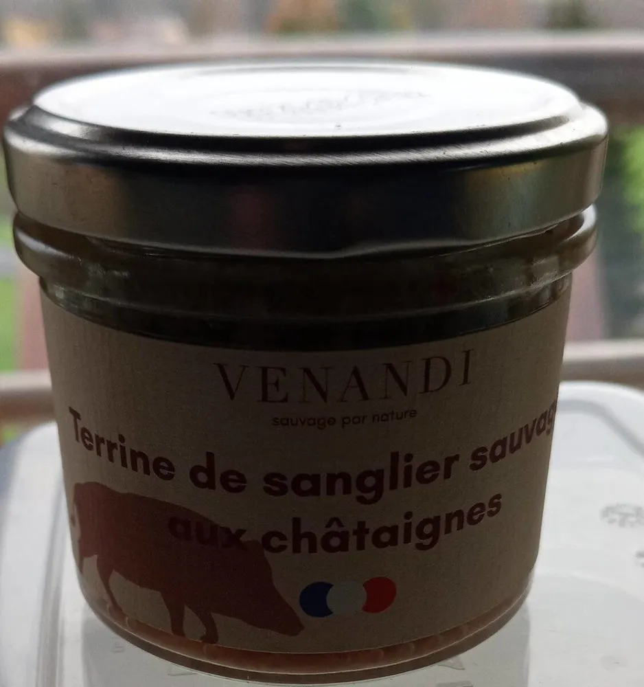 Terrine de sanglier sauvage aux châtaignes
