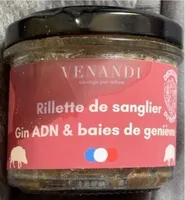 Rillette de sanglier Gin ADN & baies de genièvre