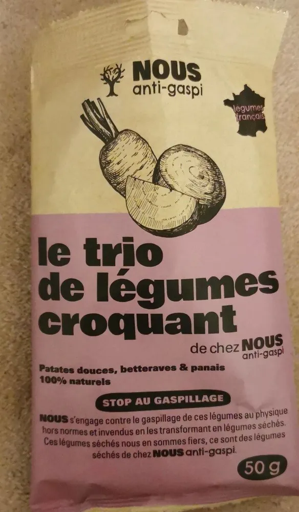 Le trio de légumes croquant
