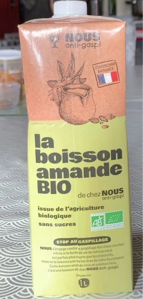 Boisson amande bio