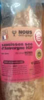Saucisson sec d'Auvergne igp
