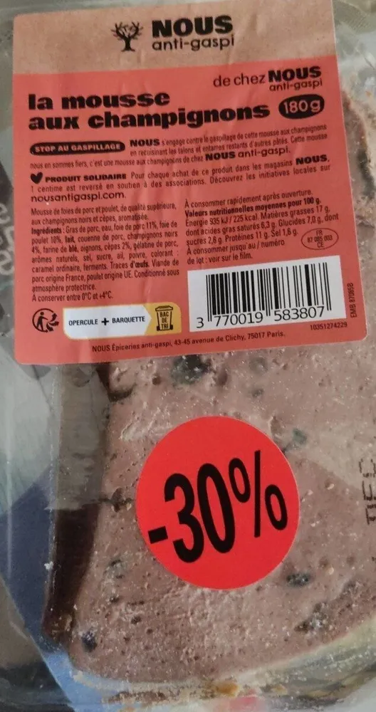 Mousse aux champignons