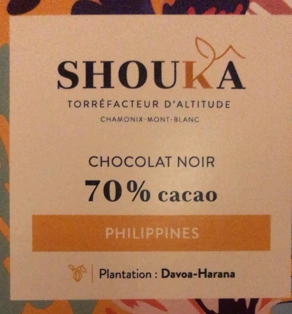 Chocolat noir 70% Philippines