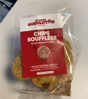 Chips soufflés aux algues kombu et barbecue