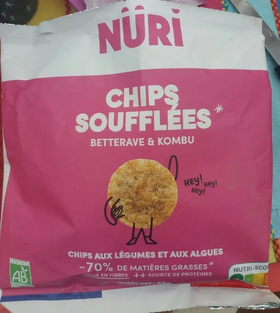 Chips soufflées betterave et kombu