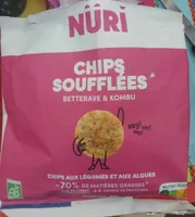 Chips soufflées betterave et kombu