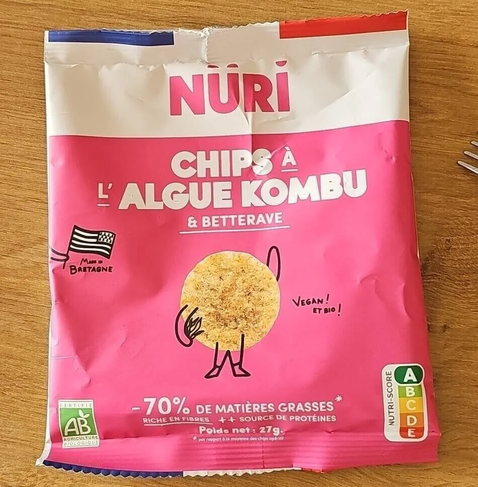 Chips à l'algue Kombu