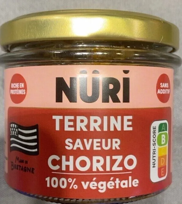 Nuri terrine saveur chorizo 100% vegetal
