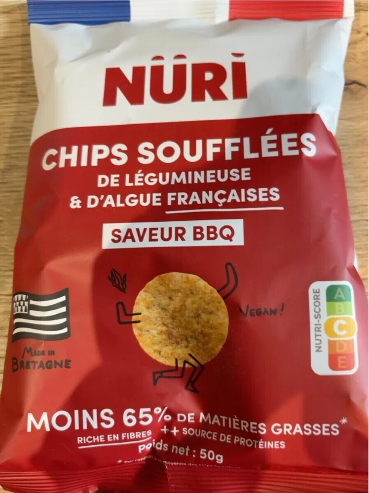 Chips de legumineuse et d’algues