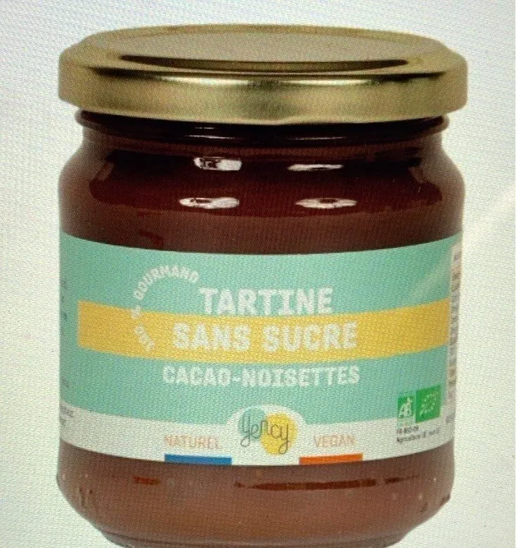 Tartine sans sucre cacao-noisettes