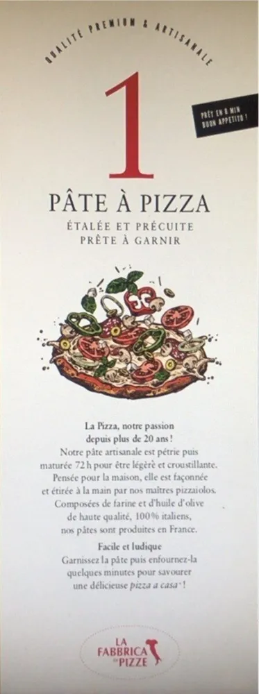 Pate a pizza Familiale
