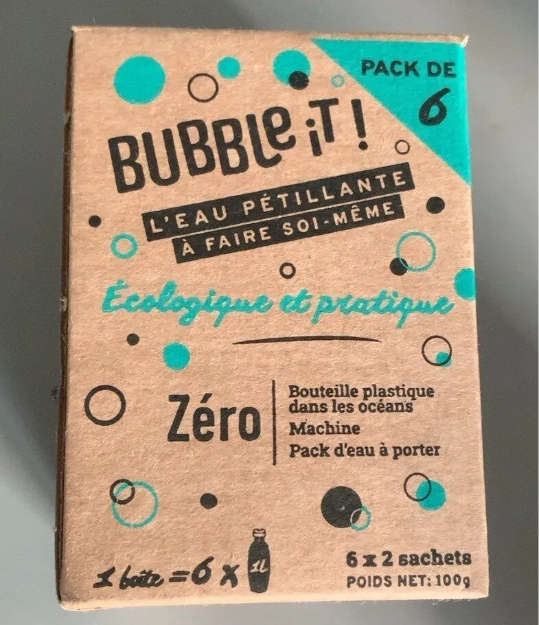 Eau pétillante à faire soi-même