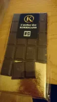 Tablette de chocolat noir fleurs de sel
