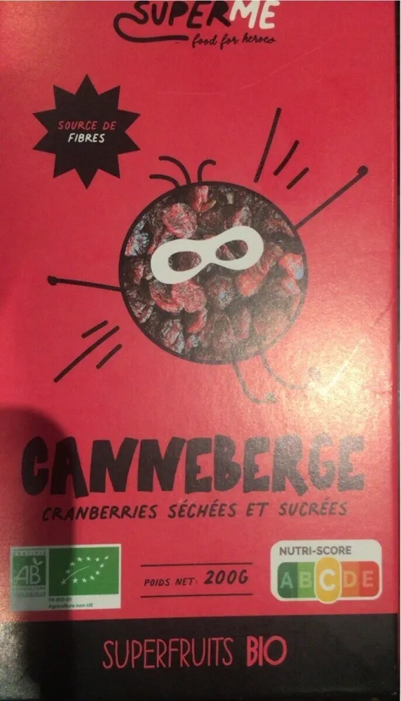 Canneberge cranberries séchées et sucrees