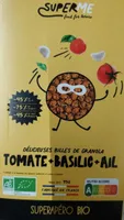 Billes de Granola Tomate + Basilic + Ail