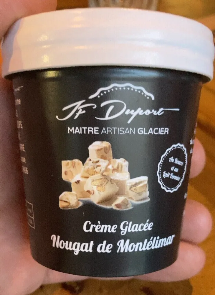 Crème glacée nougat de montelimar