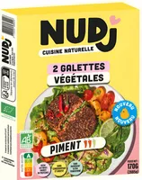 Galettes végétales piment
