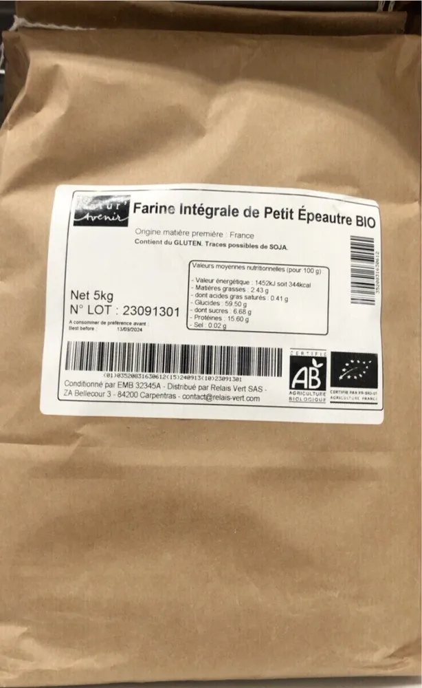 Farine intégrale de petit épeautre