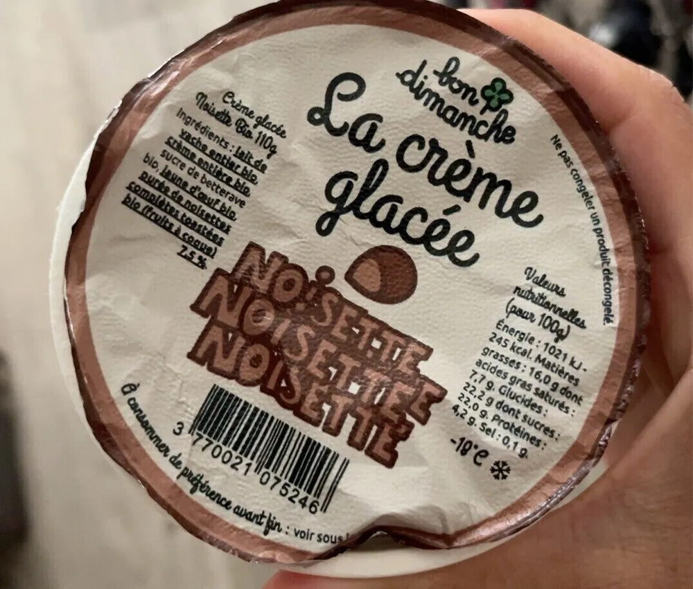 La Crème Glacée Bon Dimanche