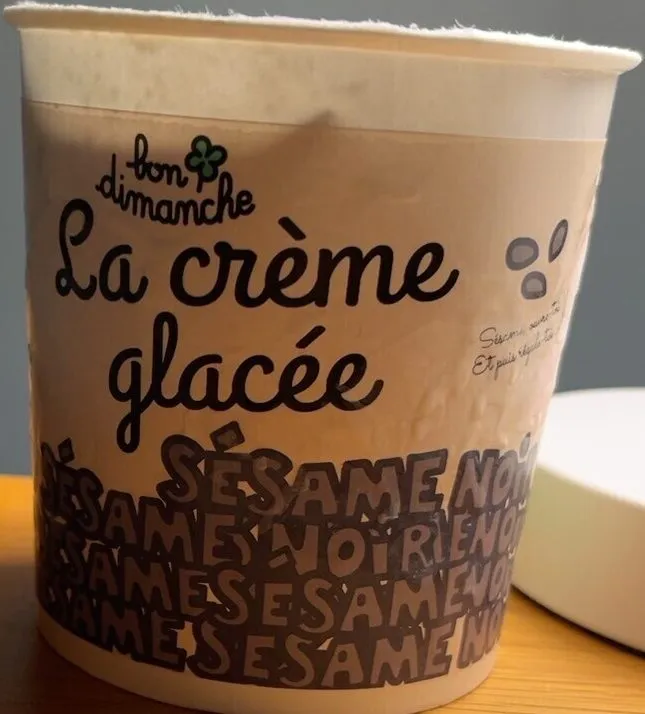 La crème glacée sésame noir