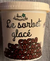 Le sorbet glacé cacao