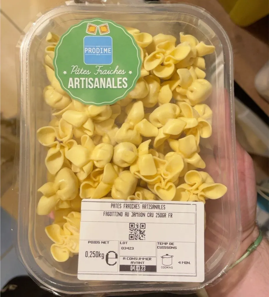 Pates Fraiches Fagottino Au Jambon Cru