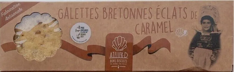 Galettes bretonnes éclats de caramel
