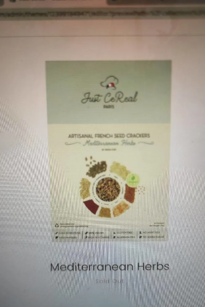 Artisanal French Seed Cracker: Mediterranean Herbs