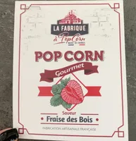 Pop corn gout fraise des bois