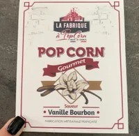 Pop corn gout vanille bourbon