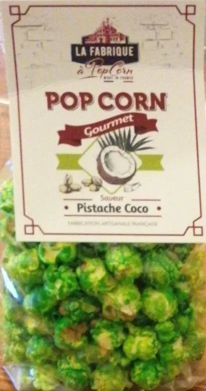 Pop corn gourmet pistache coco