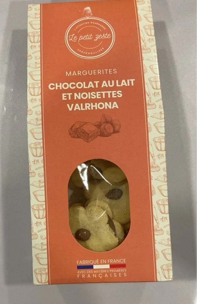 Chocolat au lait et noisettes valrhona
