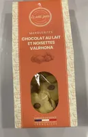 Chocolat au lait et noisettes valrhona