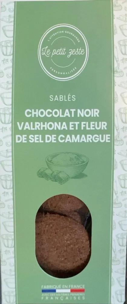 Sablés chocolat noir valrhona et fleur de sel de camargue